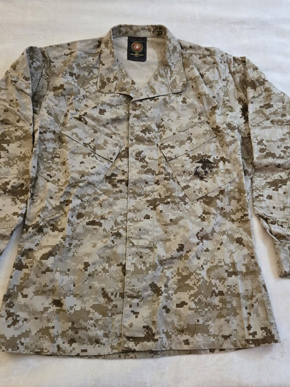mens USMC digital desert MARPAT camo top blouse medium regular